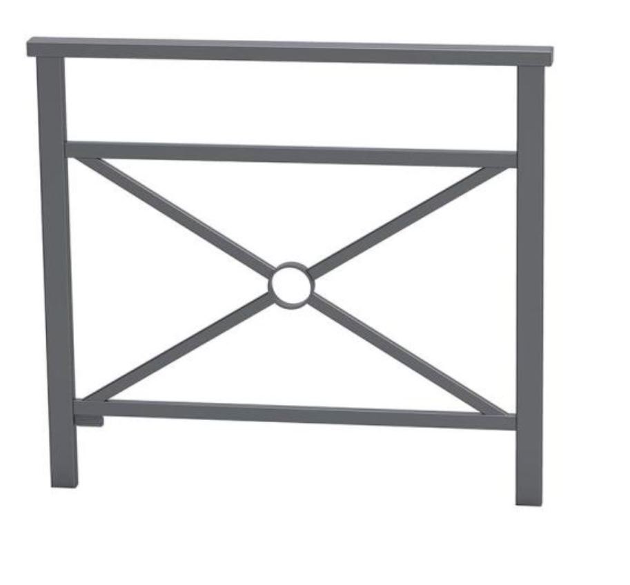 Barrière Venise avec décor en croix et rosace.