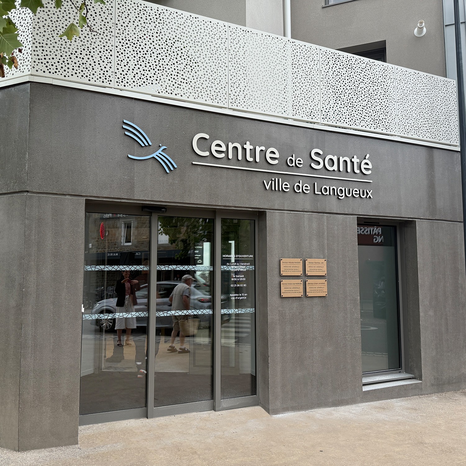 Enseigne centre de santé municipal de Langueux