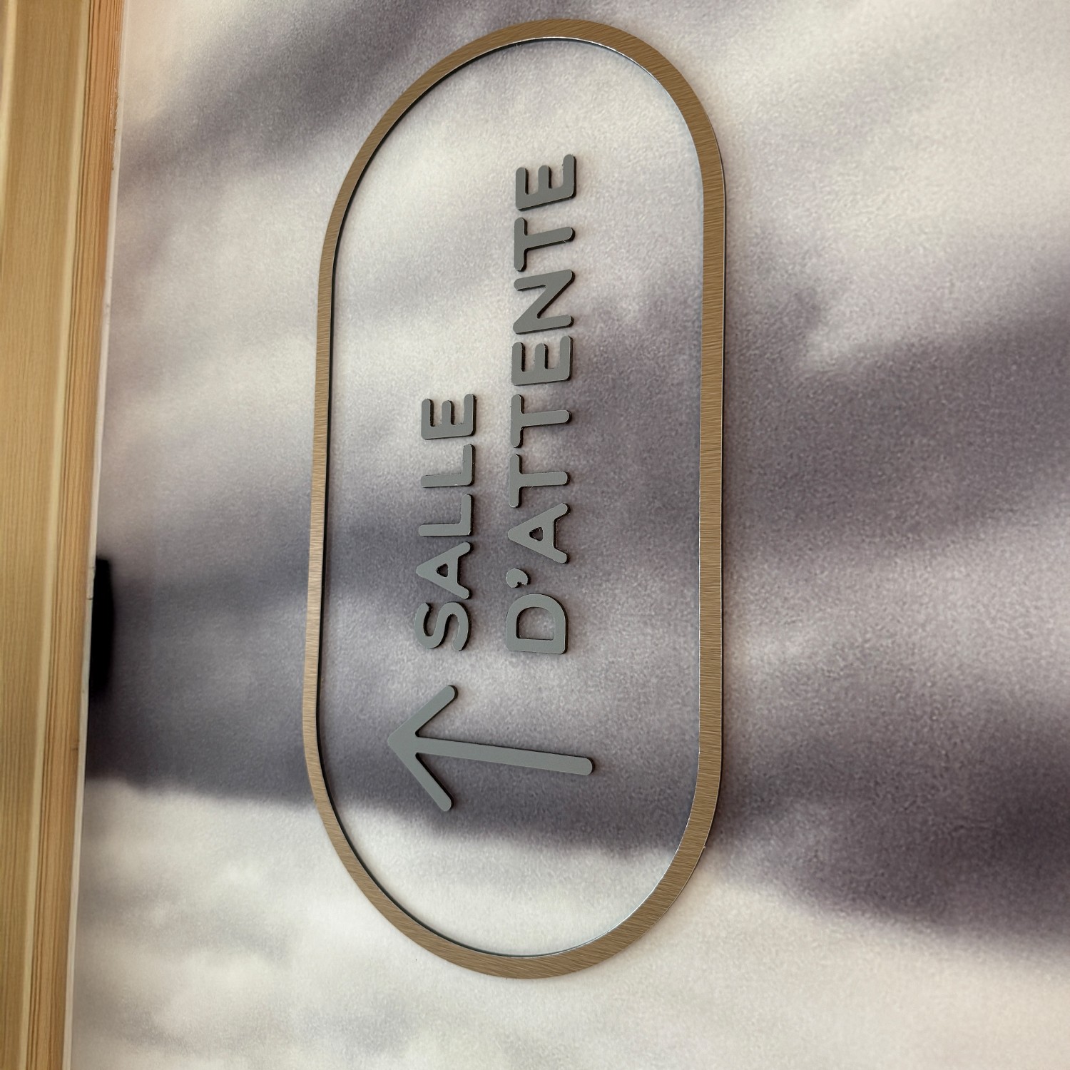 Signalétique salle d’attente centre de santé de Langueux