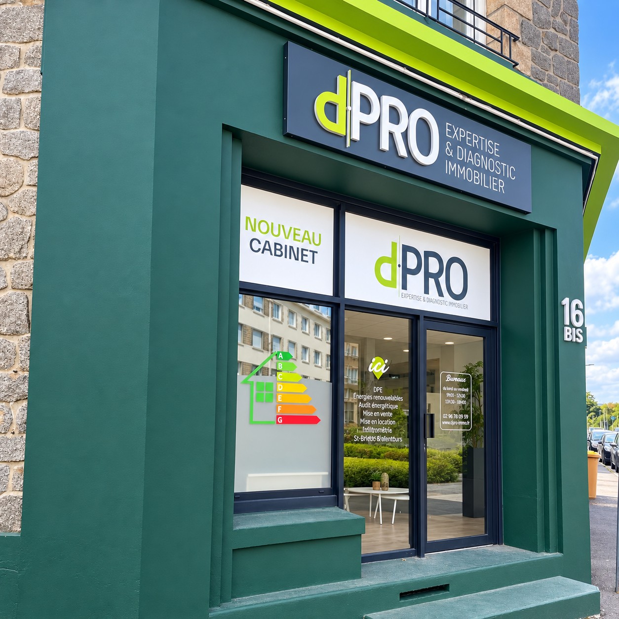 Vitrine et plaque dPRO